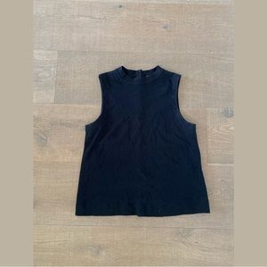 rag & bone black high neck tank top sleeveless shirt